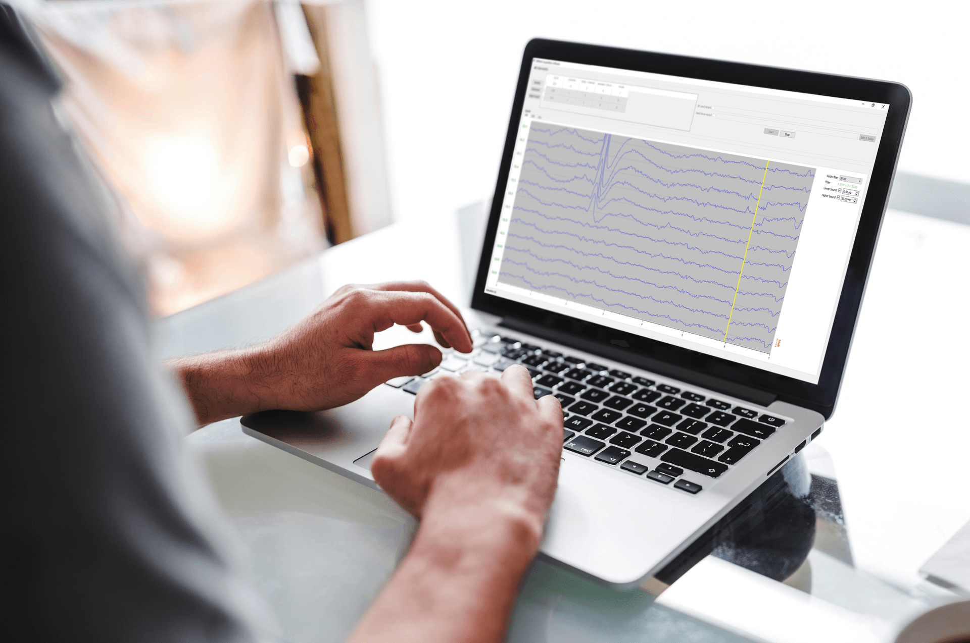 girl wearing a dry eeg headset for basic states estimation girl wearing a dry eeg headset for basic states estimation