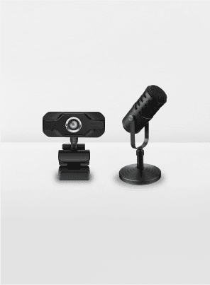 cámara y micrófono