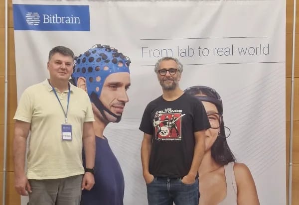 Vaidotas Marozas with Luis Montesano at Bitbrain